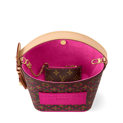 All In BB Monogram Perfo Canvas Pop Crush Gold-Toned Hardware