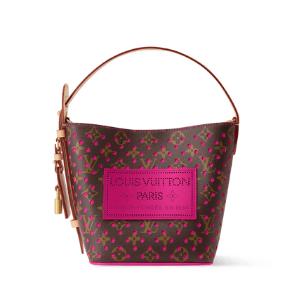 All In BB Monogram Perfo Canvas Pop Crush Gold-Toned Hardware