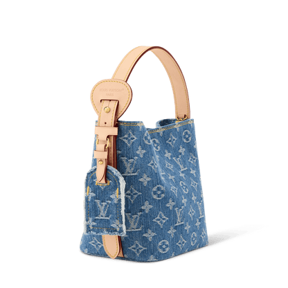 All In BB Monogram Denim Blue Denim Gold-Toned Hardware
