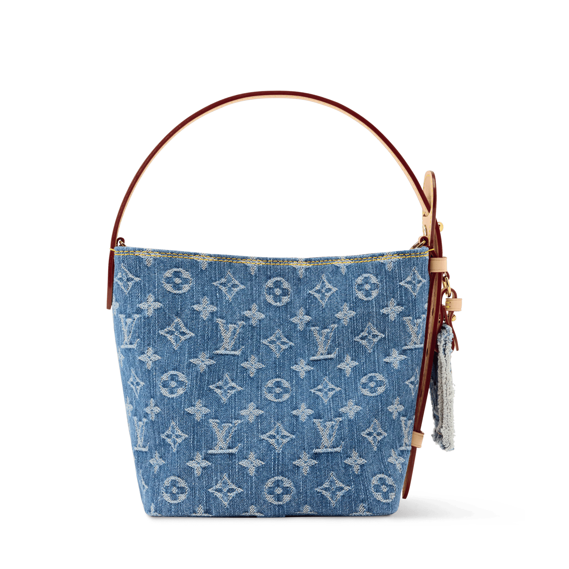 All In BB Monogram Denim Blue Denim Gold-Toned Hardware