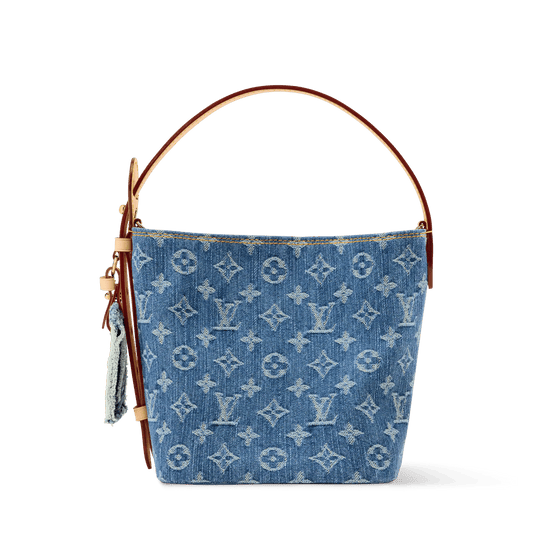 All In BB Monogram Denim Blue Denim Gold-Toned Hardware