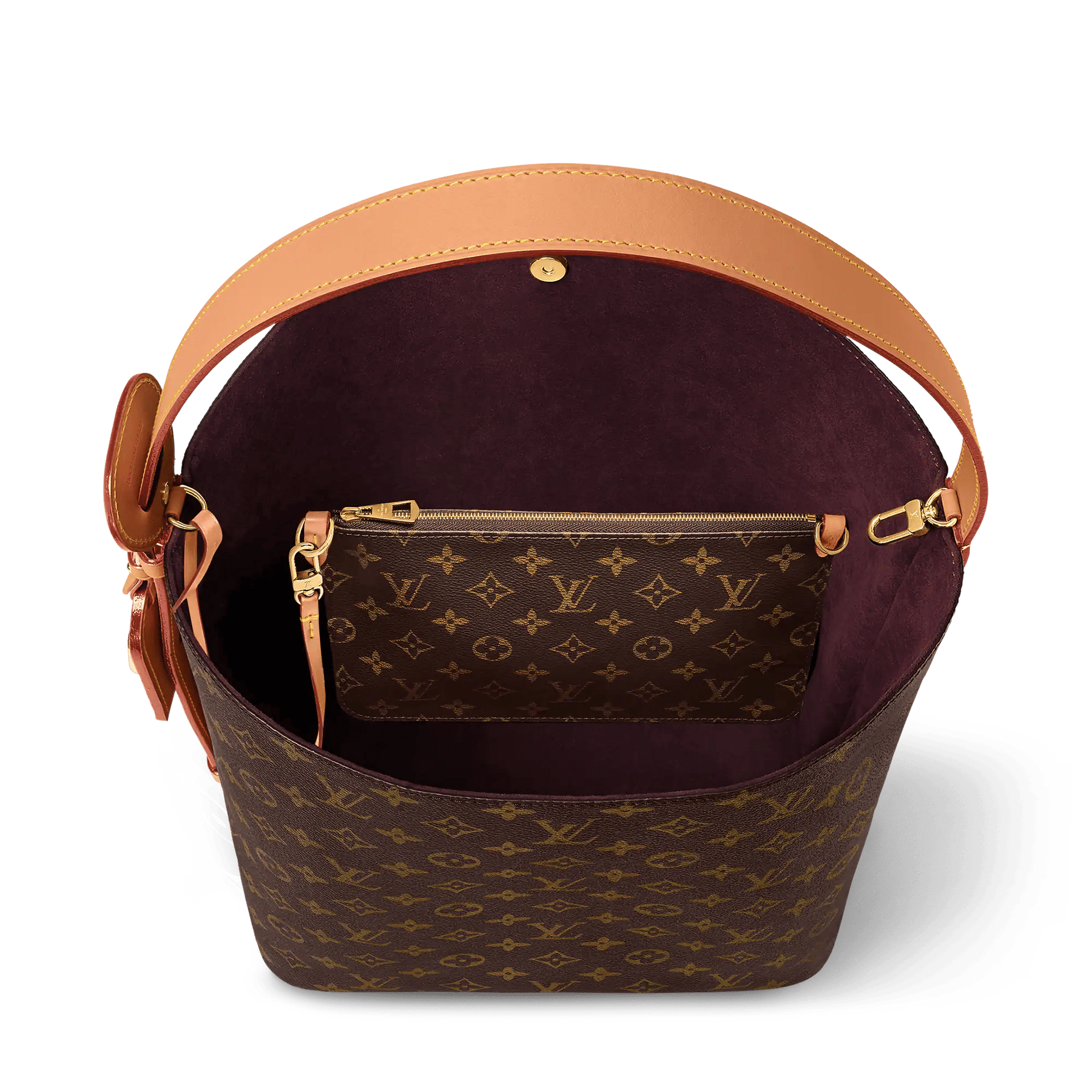 All In GM Monogram Coated Canvas Gold-Toned Hardware