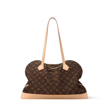 Alma Shoulder MM Monogram Silk Tech Gold-Toned Hardware