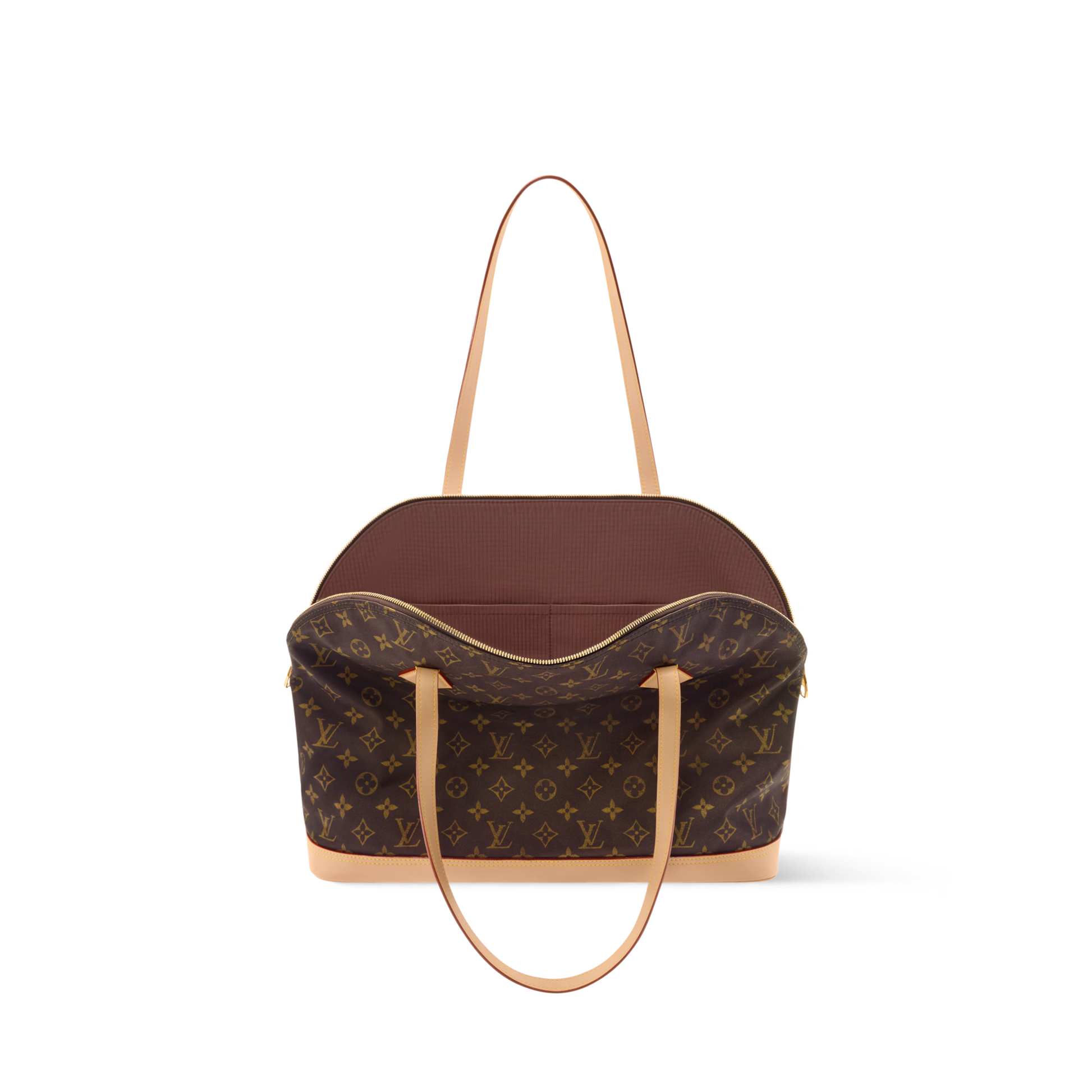 Alma Shoulder MM Monogram Silk Tech Gold-Toned Hardware