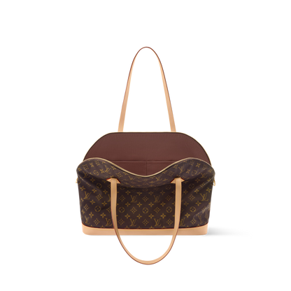 Alma Shoulder MM Monogram Silk Tech Gold-Toned Hardware