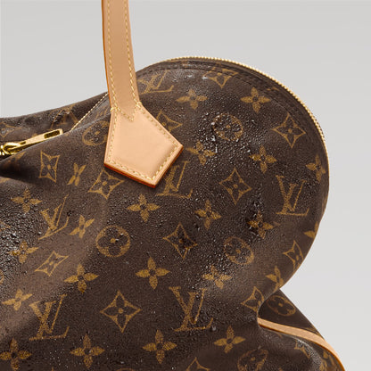 Alma Shoulder MM Monogram Silk Tech Gold-Toned Hardware