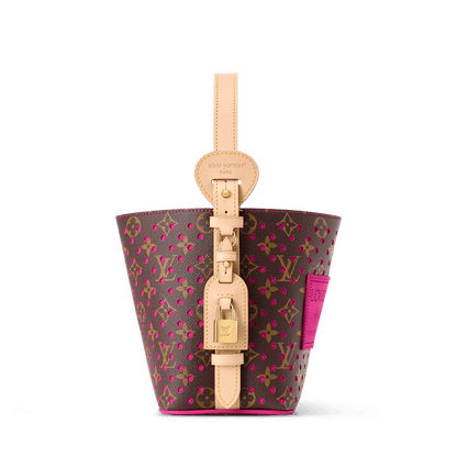 All In BB Monogram Perfo Canvas Pop Crush Gold-Toned Hardware