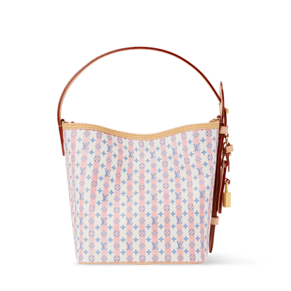 All In BB Monogram Coated Canvas LV Stamp Blue Gold-Toned Hardware