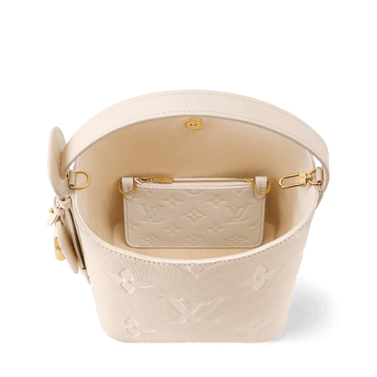 All In BB Monogram Empreinte Leather Crème Gold-Toned Hardware