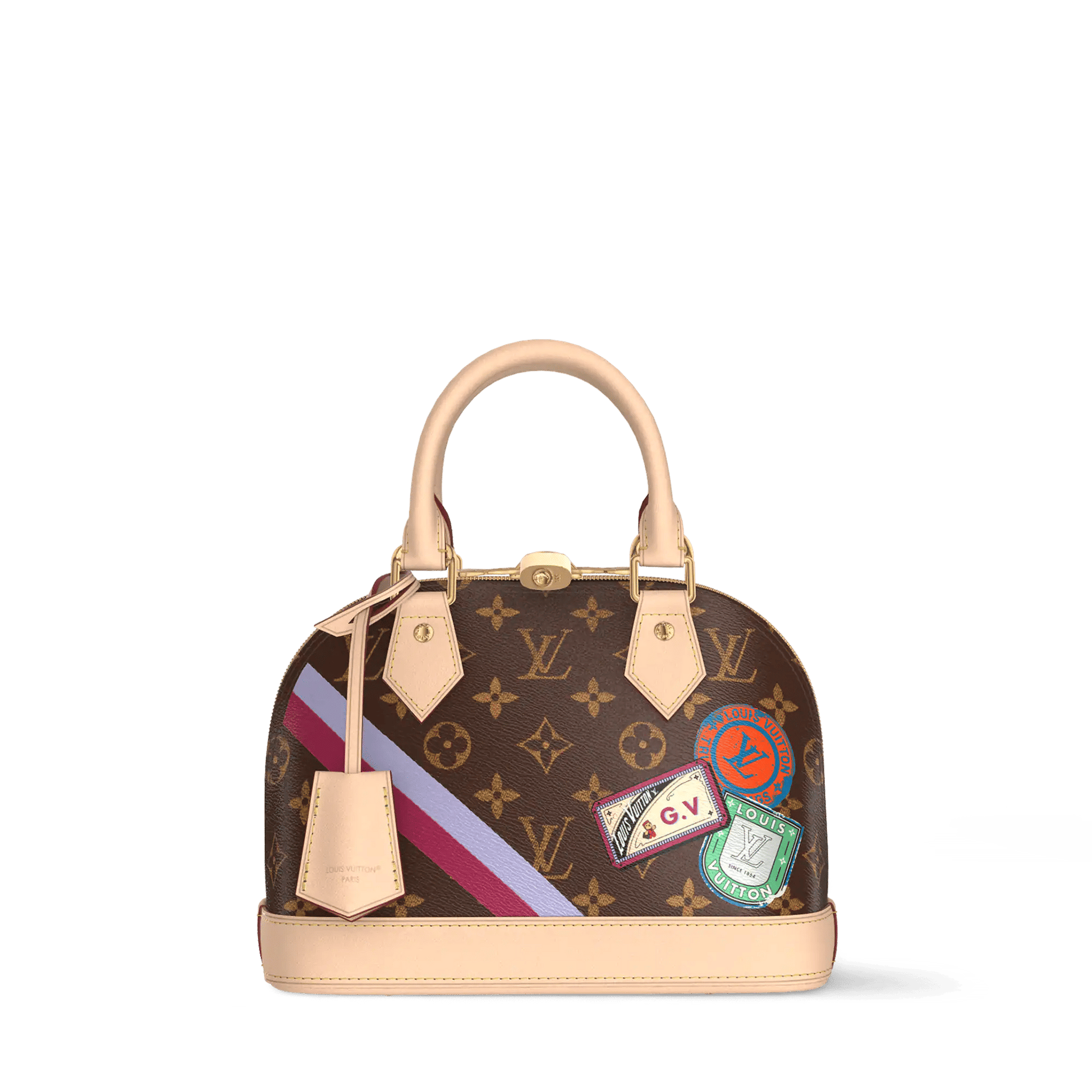 Women's Alma BB Mon Monogram Coated Canvas Handbag P01917