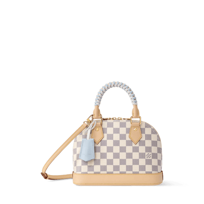 Women's Alma BB Damier Azur Bleu Olympe Coated Canvas Handbag N40902