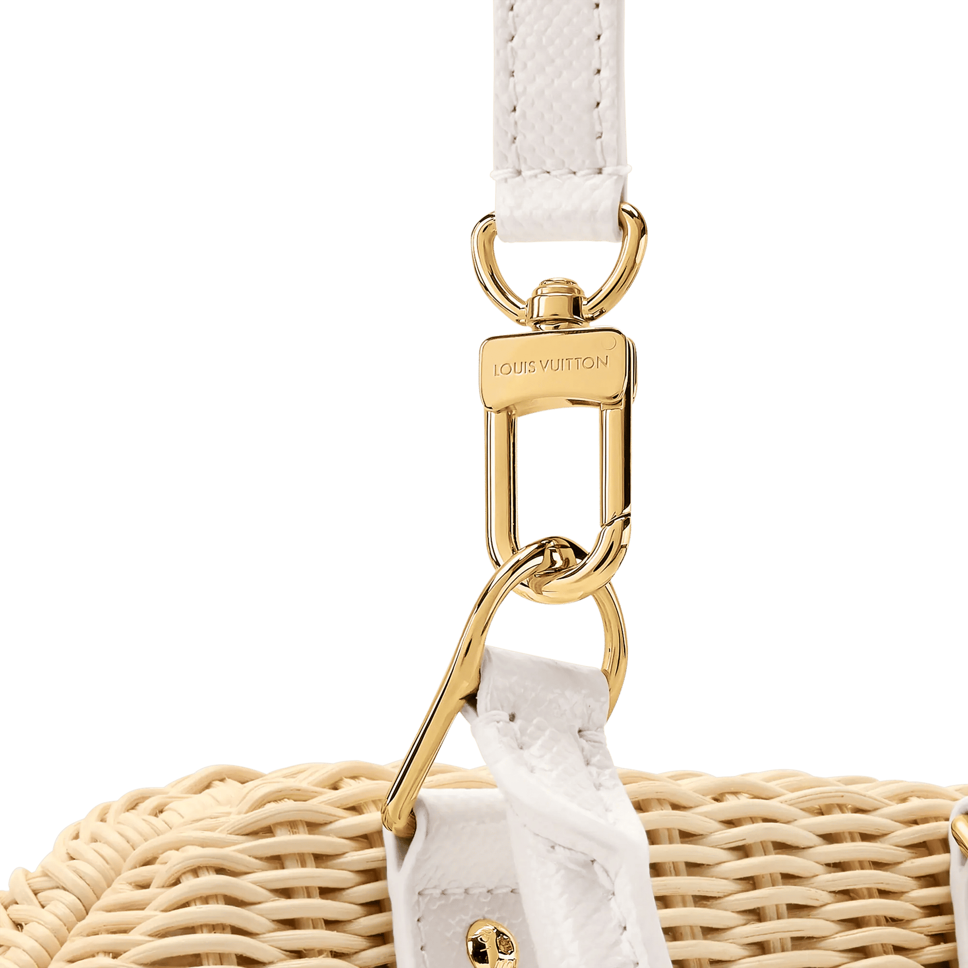 Women's Alma BB Off White Wicker Karung Leather Handbag