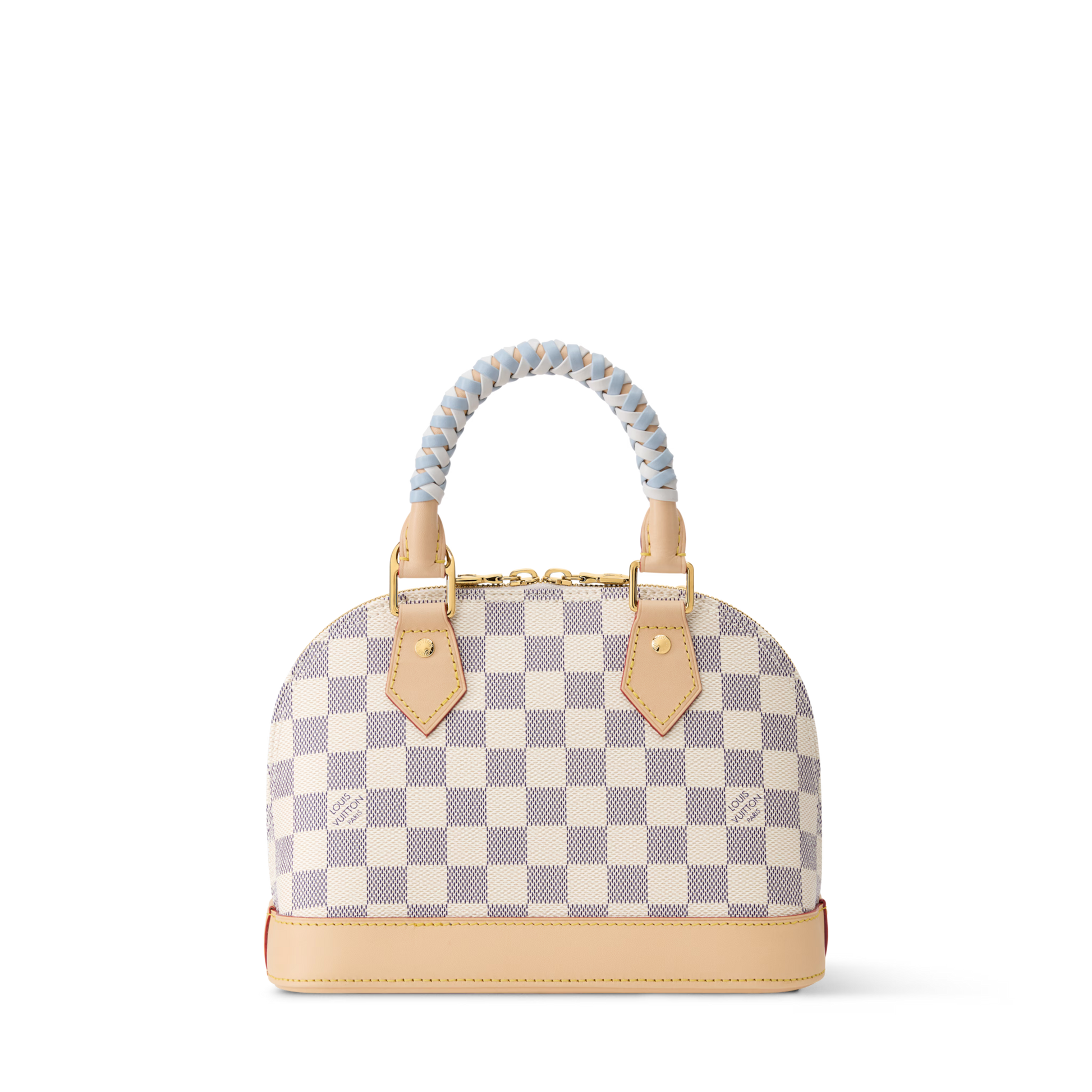 Alma BB Damier Azur Coated Canvas Bleu Olympe Gold-Toned Hardware