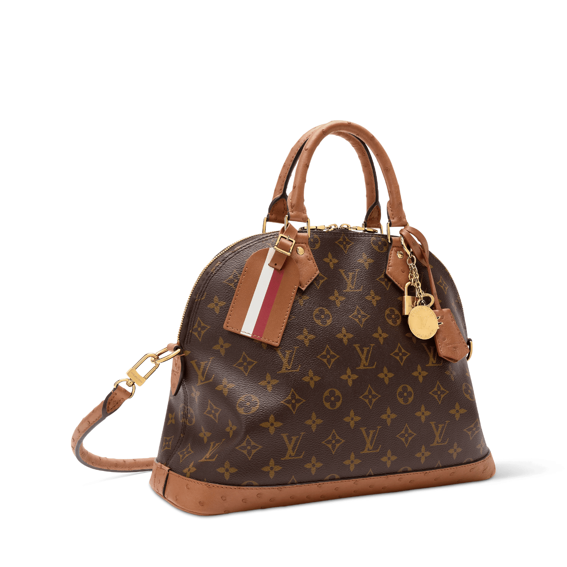 Women's Alma MM Soft Celebration Monogram Coated Canvas Tote Bag N30049