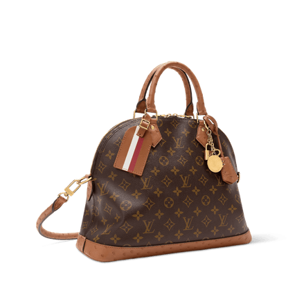 Women's Alma MM Soft Celebration Monogram Coated Canvas Tote Bag N30049