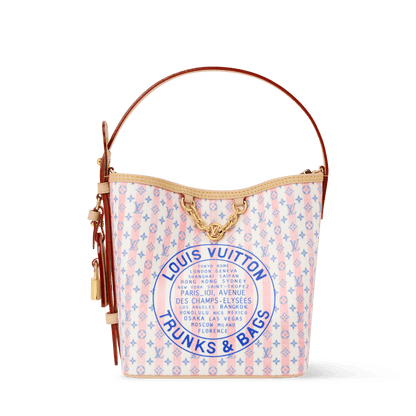 All In BB Monogram Coated Canvas LV Stamp Blue Gold-Toned Hardware