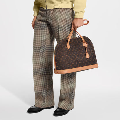 Alma Shoulder MM Monogram Silk Tech Gold-Toned Hardware