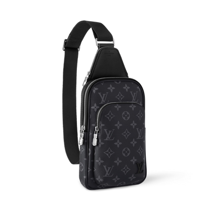 Avenue Slingbag PM Monogram Eclipse Canvas Cowhide Leather