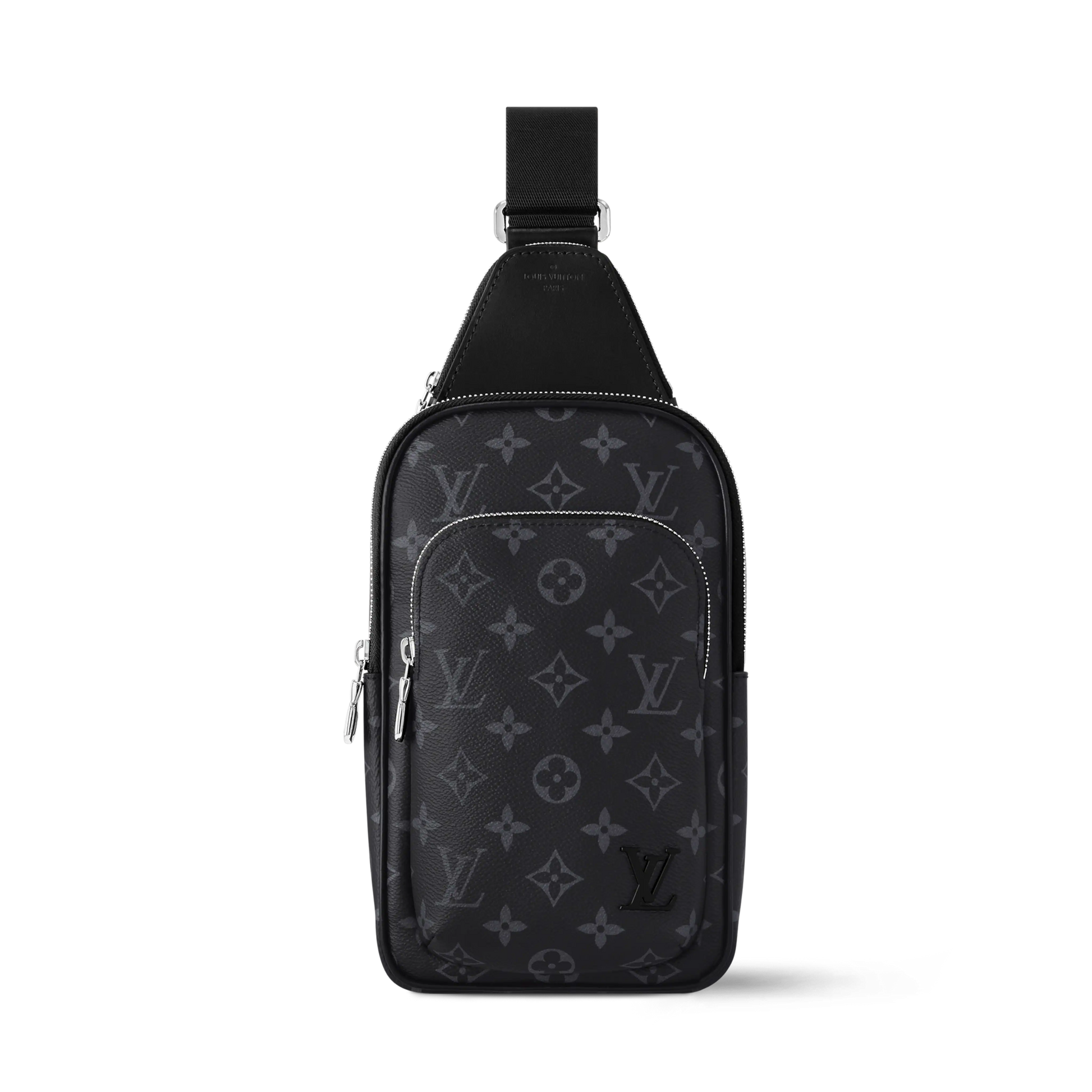 Avenue Slingbag PM Monogram Eclipse Canvas Cowhide Leather