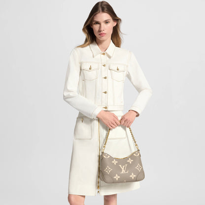 Women's Boulogne PM Bicolor Monogram Empreinte Leather Shoulder Bag M13224