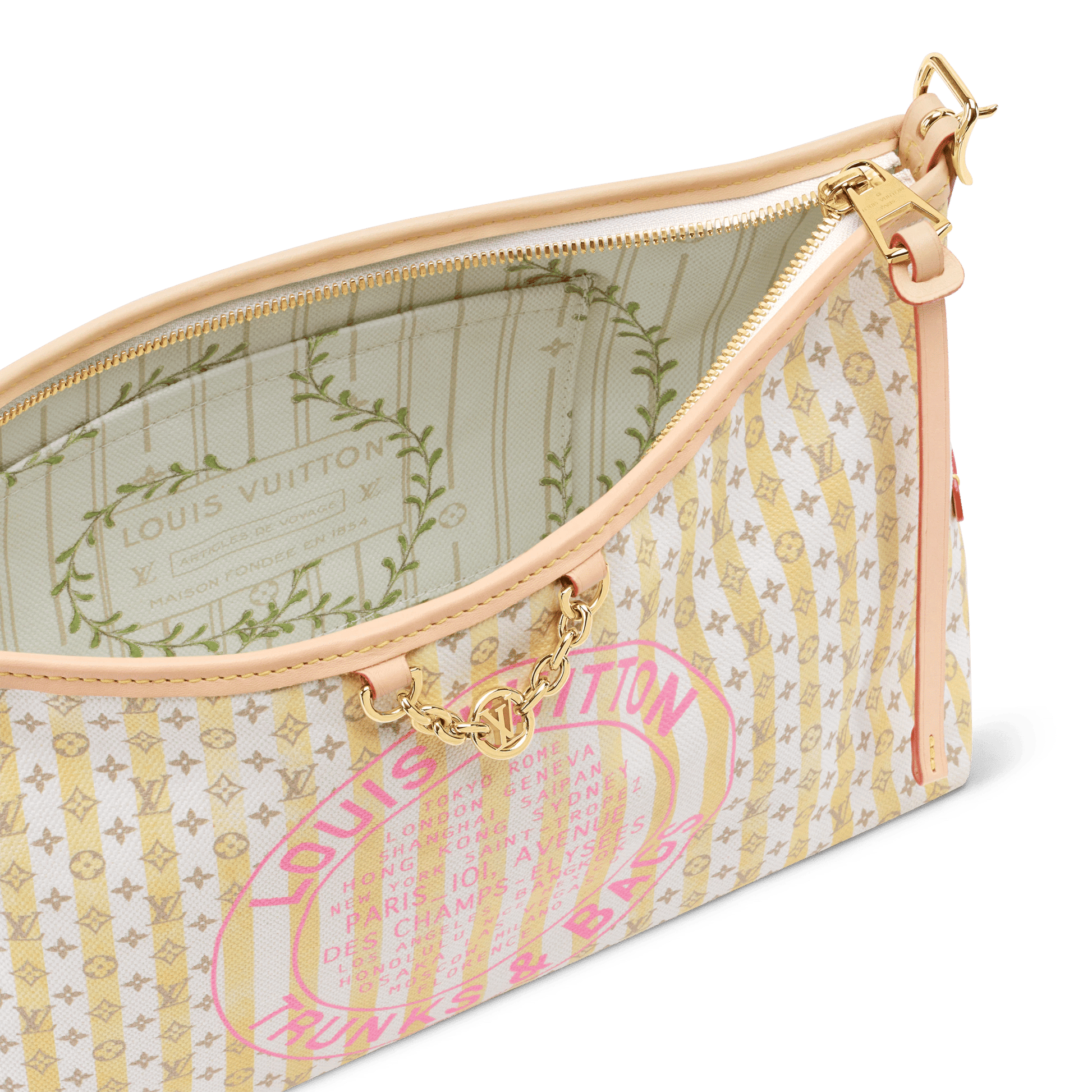 Women's Carryall East West Banana Monogram Coated Canvas Tote Bag M29139