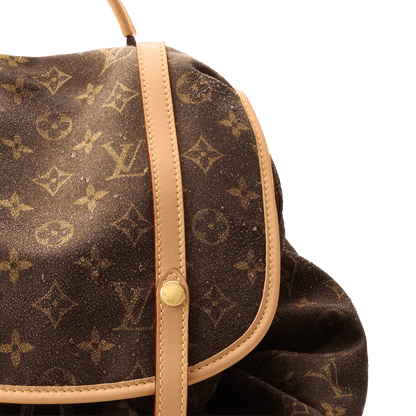 Christopher East West MM Monogram Silk Tech Gold-Toned Hardware