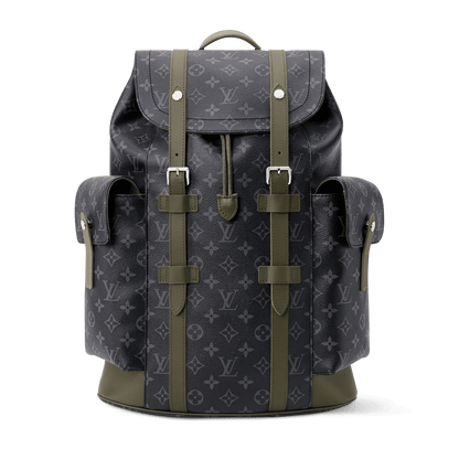 Men's Christopher MM Backpack Monogram Eclipse Canvas Khaki