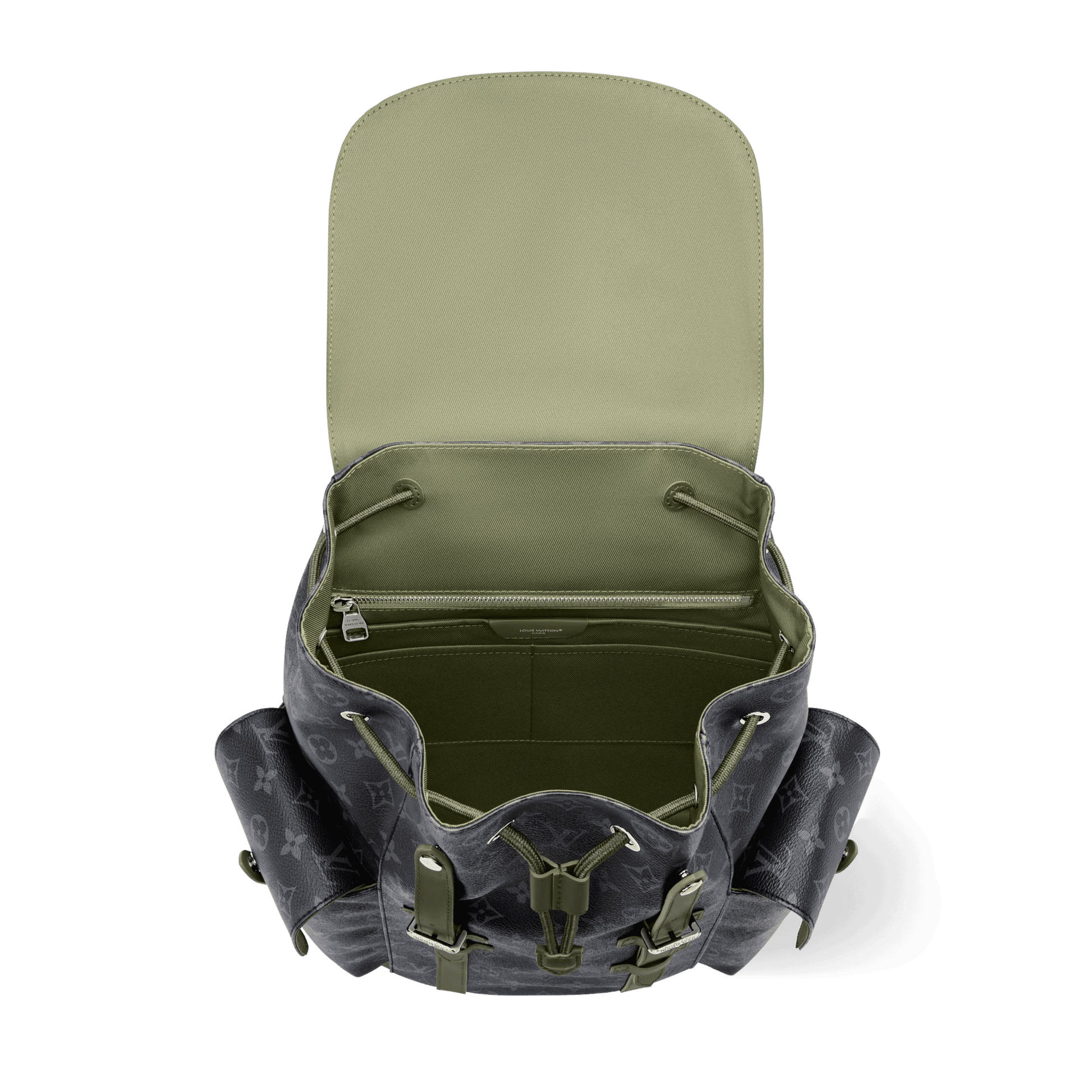 Men's Christopher MM Backpack Monogram Eclipse Canvas Khaki