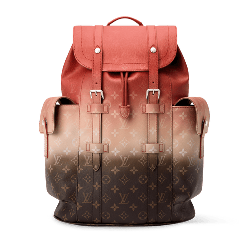 Men's Christopher MM Backpack Monogram Pigment Orange