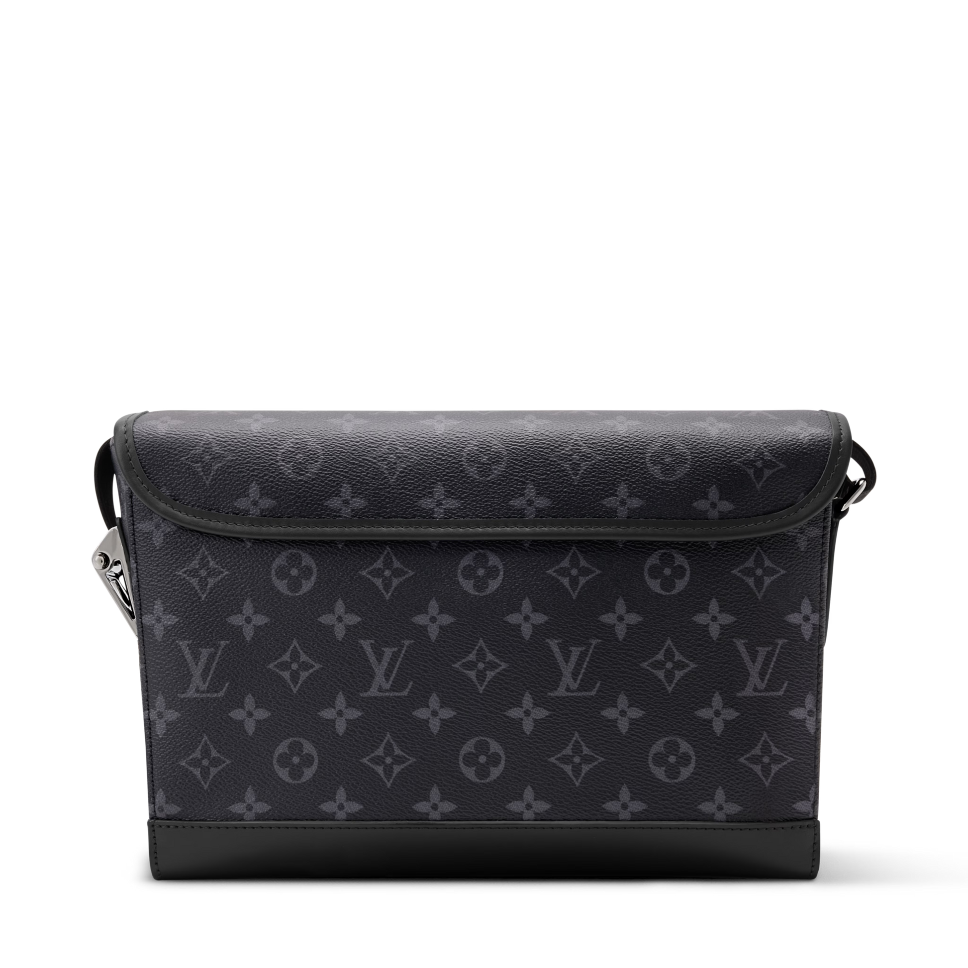 Courrier Messenger Monogram Eclipse Canvas Black Ruthenium-Tone Brass Hardware