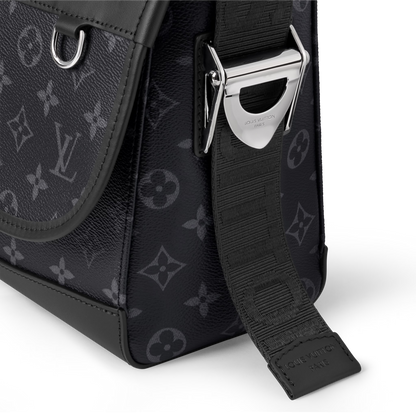Courrier Messenger Monogram Eclipse Canvas Black Ruthenium-Tone Brass Hardware