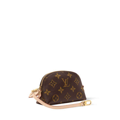 Women's Cosmetic Purse Monogram Coated Canvas Pouch M25653
