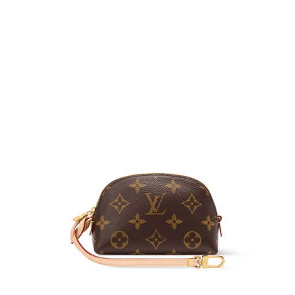 Women's Cosmetic Purse Monogram Coated Canvas Pouch M25653