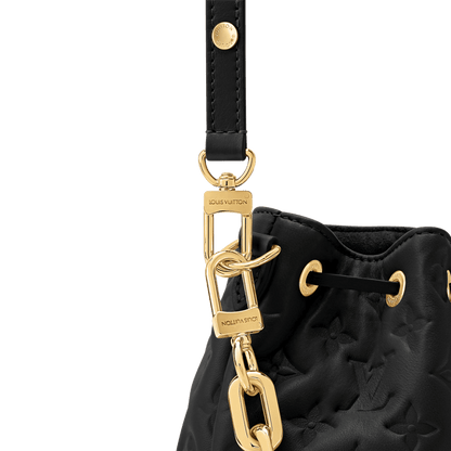 Women's Coussin Bucket Monogram Embossed Lambskin Leather Bucket Bag M26216