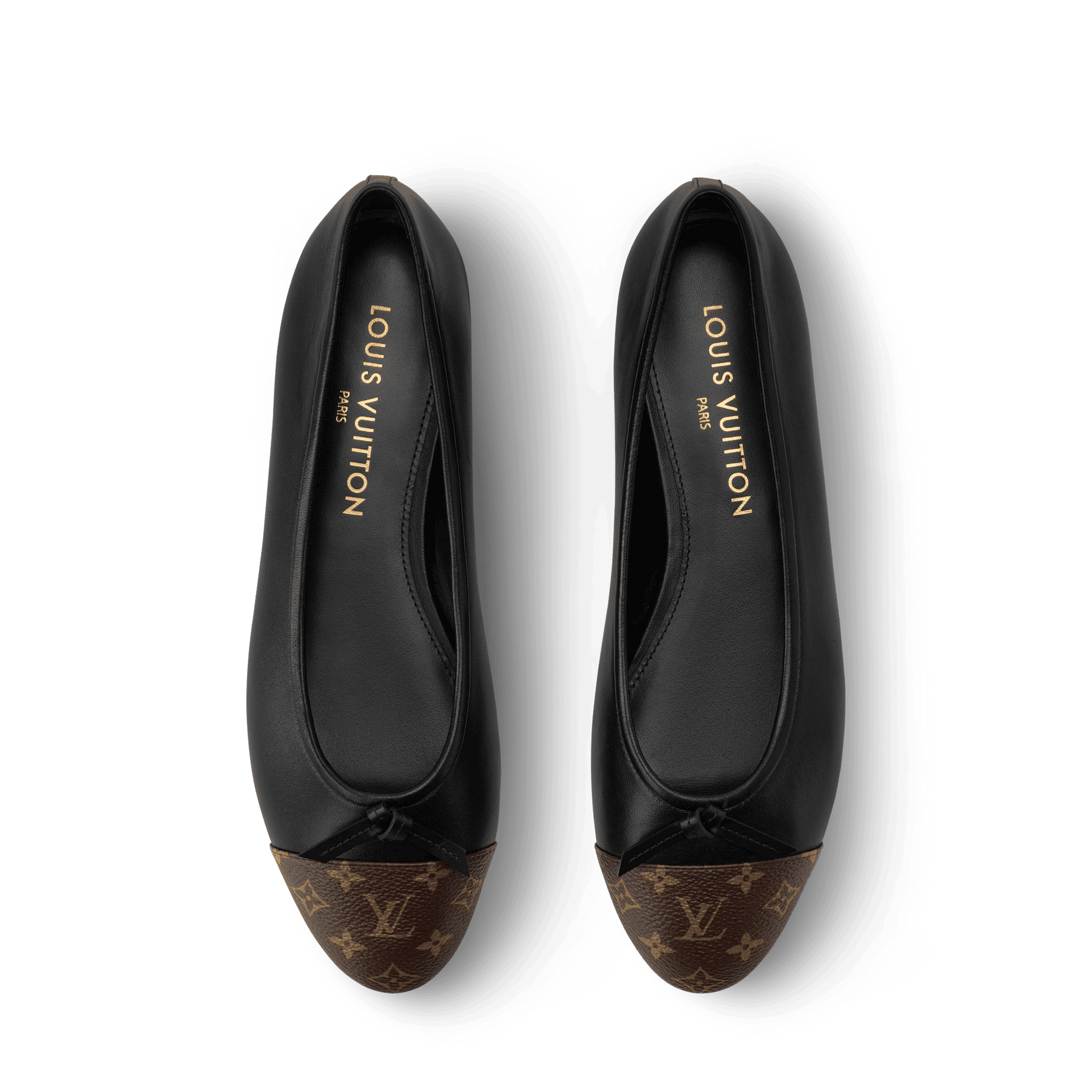Women's Darling Ballerina Black Monogram Canvas Lambskin 1AJNOW