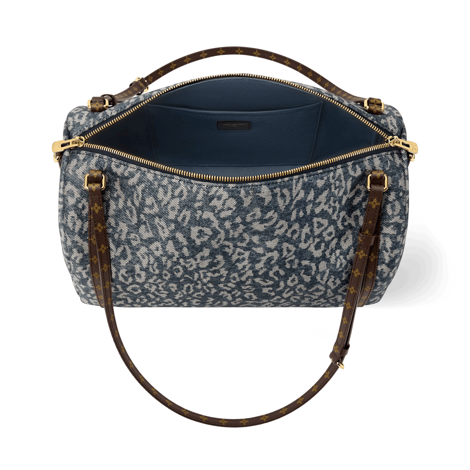 Women's Express MM Wild Denim Silver Blue Tote Bag M3A388