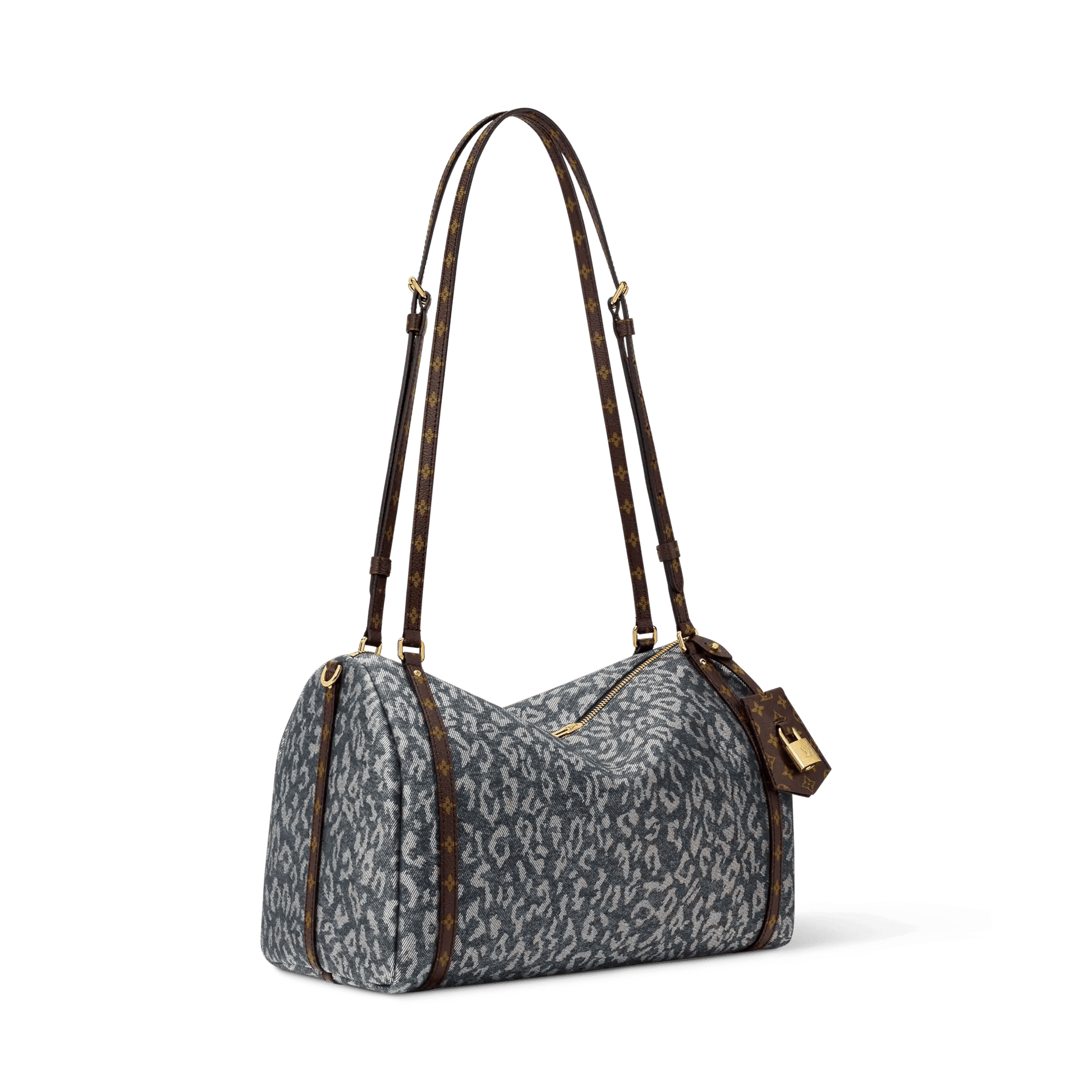 Women's Express MM Wild Denim Silver Blue Tote Bag M3A388