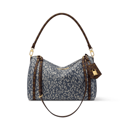 Women's Express MM Wild Denim Silver Blue Tote Bag M3A388