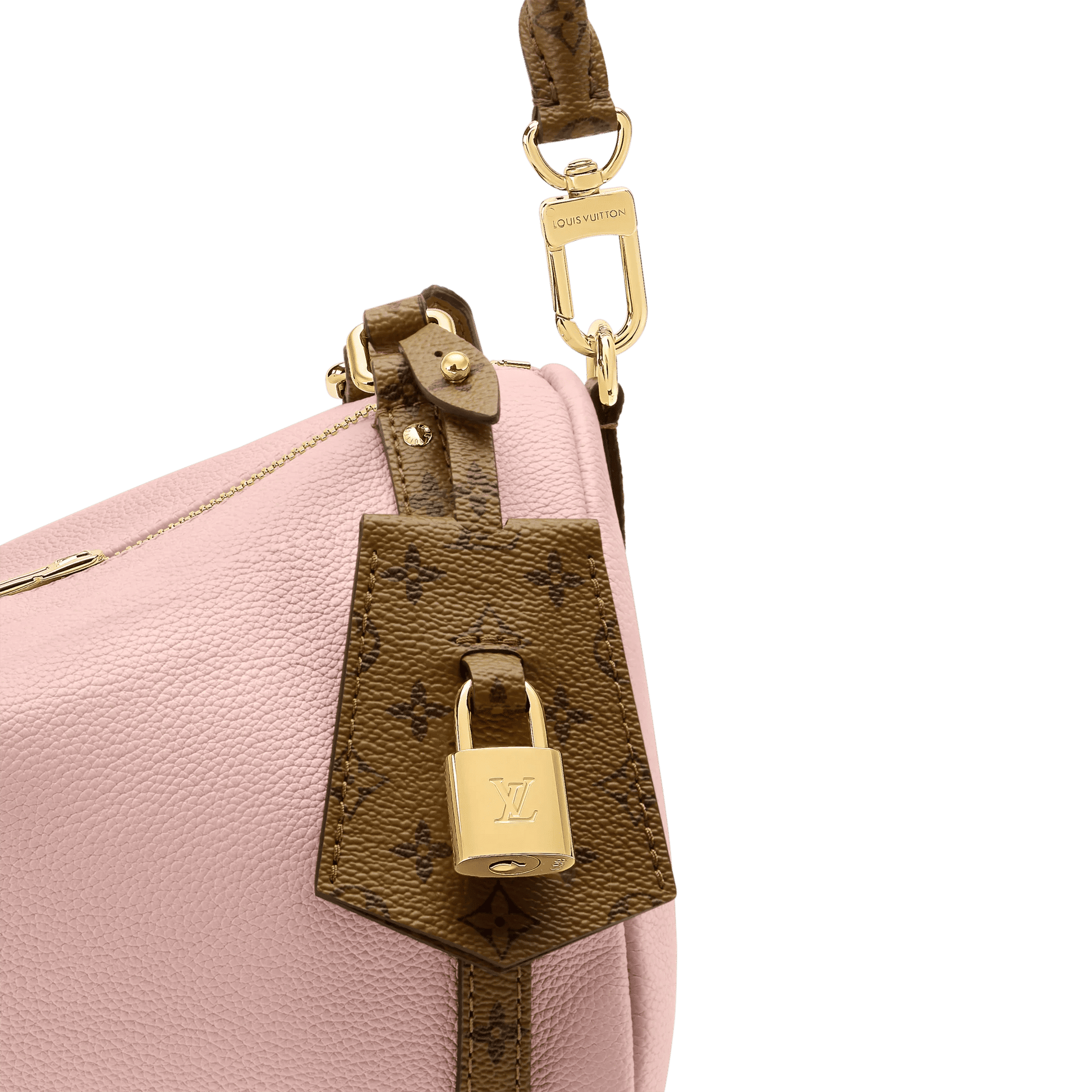 Women's Express PM Petal Pink Calfskin Shoulder Bag