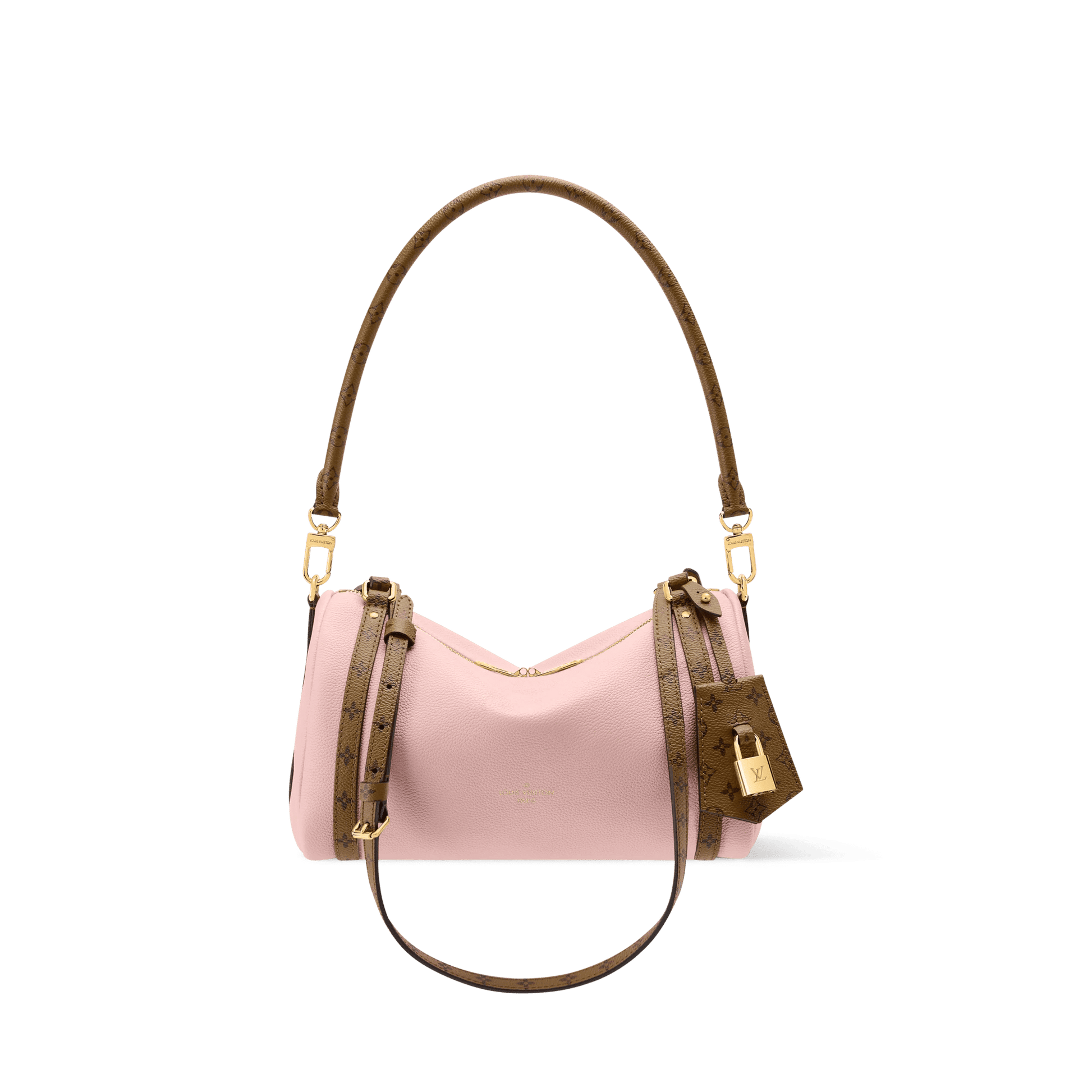 Women's Express PM Petal Pink Calfskin Shoulder Bag