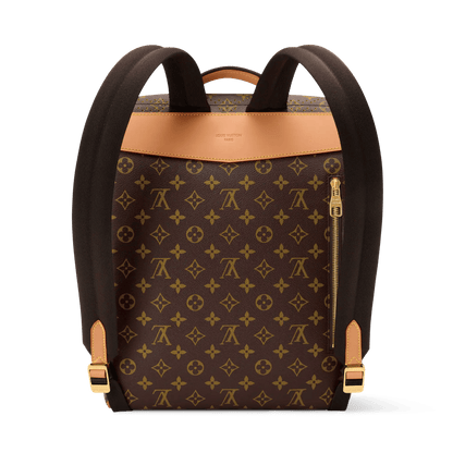 Men's Flaneur Backpack Monogram Grid Jaune Mat