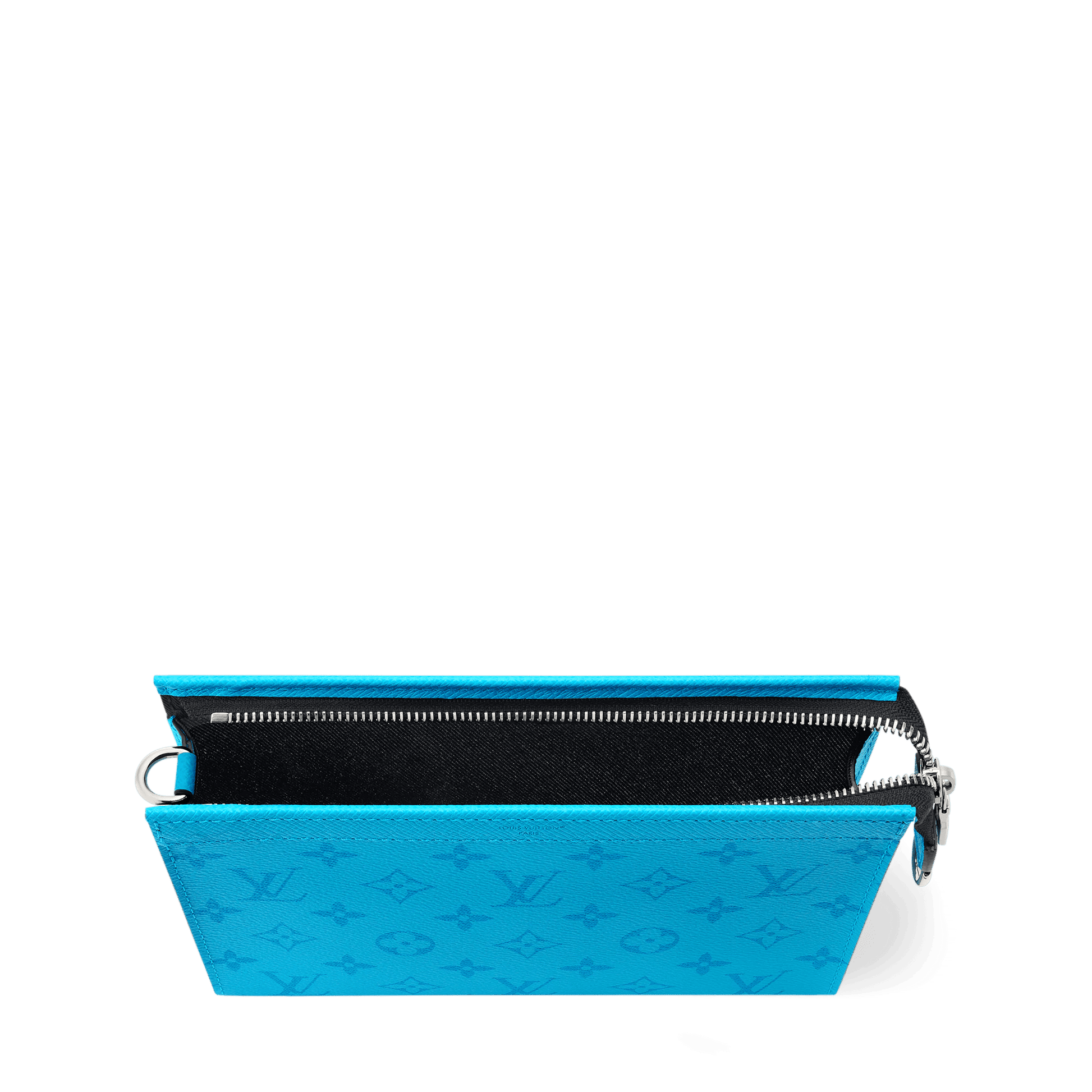 Men's Gaston Wearable Wallet Monogram Taigarama Blue Lagoon
