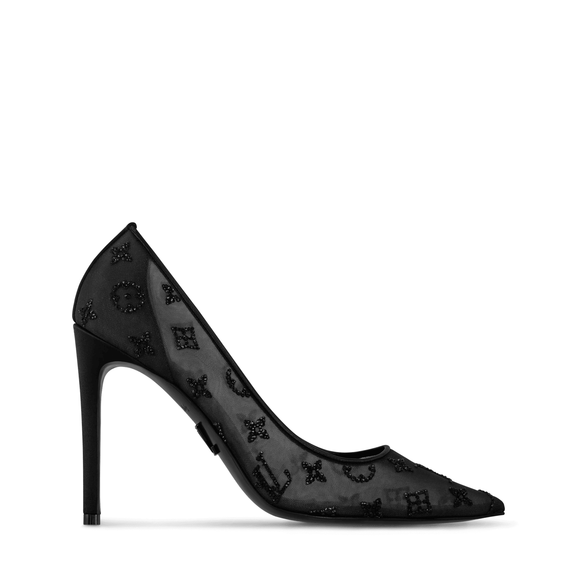Women's Gala Pump Black Mesh/Strass 1AIBX6