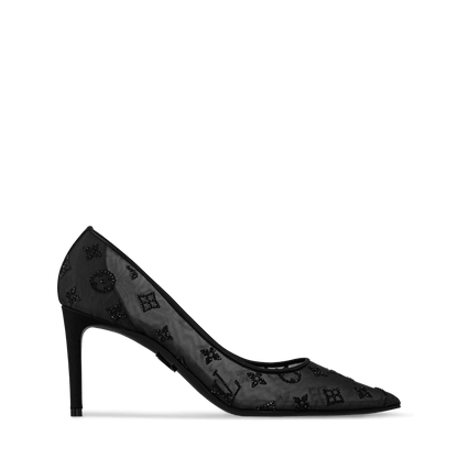 Women's Gala Pump Black Mesh/Strass 1AIDPG