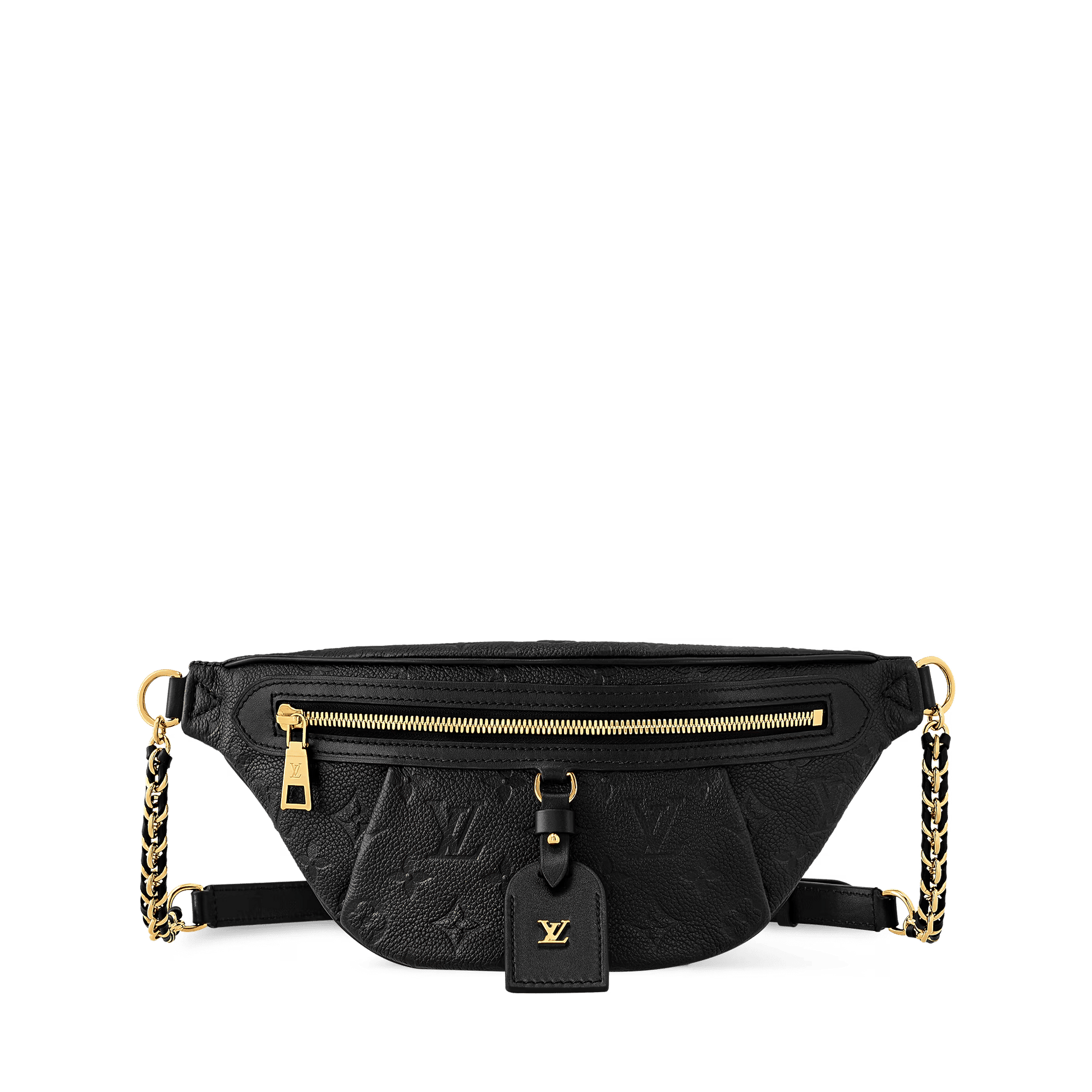 High Rise PM Monogram Empreinte Leather Black Gold-Toned Hardware