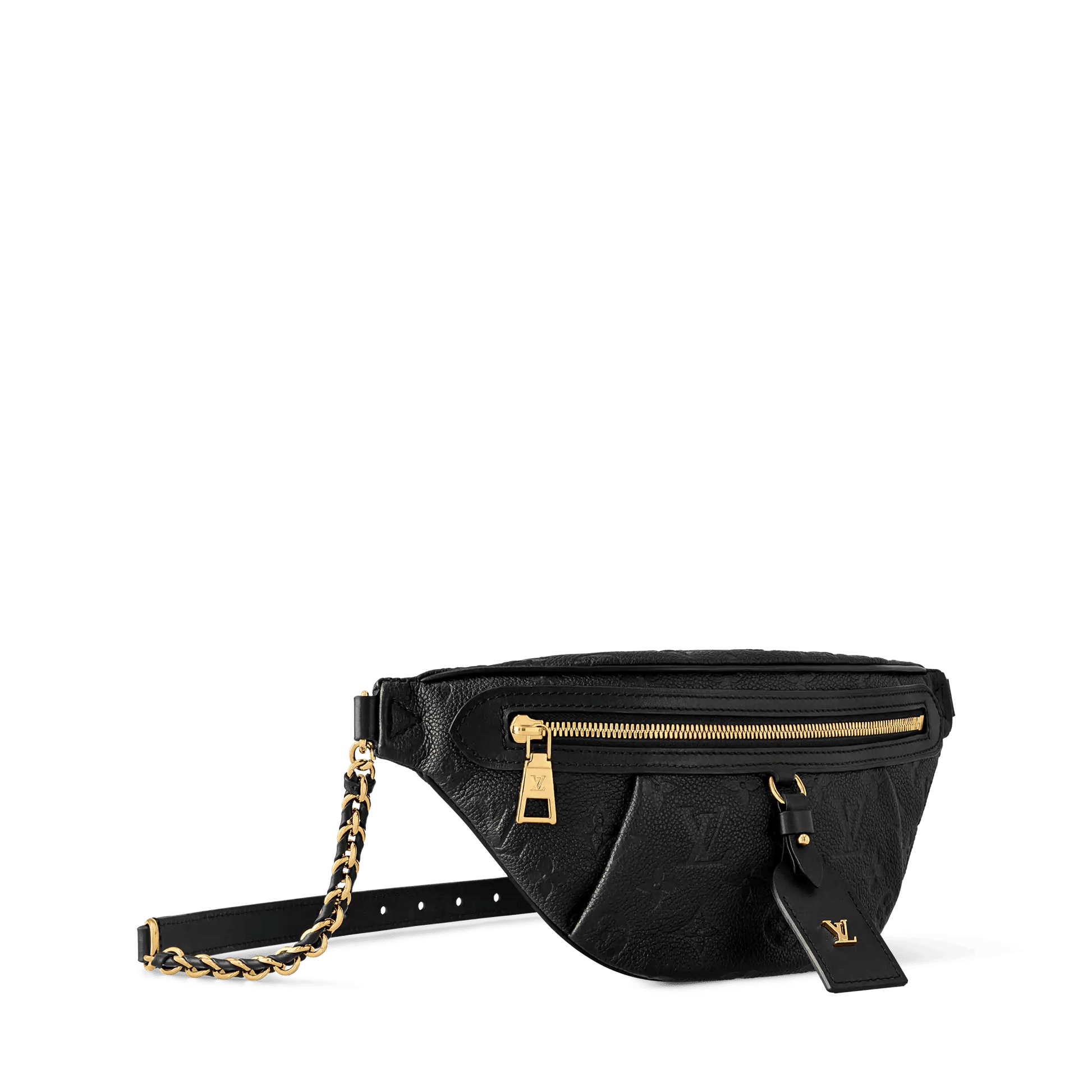 Women's High Rise PM Black Monogram Empreinte Leather Bumbag M14353