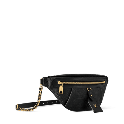 Women's High Rise PM Black Monogram Empreinte Leather Bumbag M14353