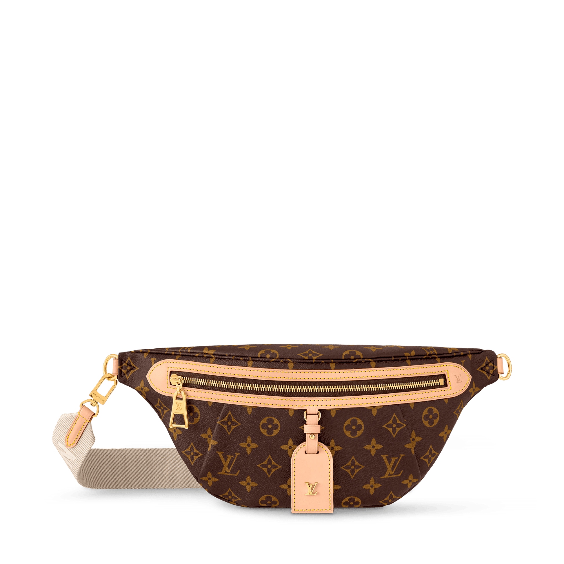 High Rise Bumbag Monogram Coated Canvas Gold-Color Hardware
