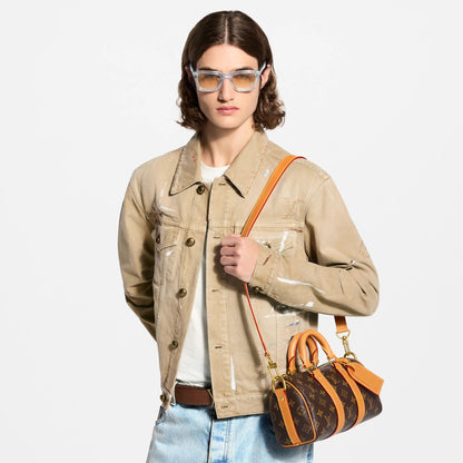 Keepall Bandoulière 25 Monogram Archive Canvas Gold-Toned Hardware