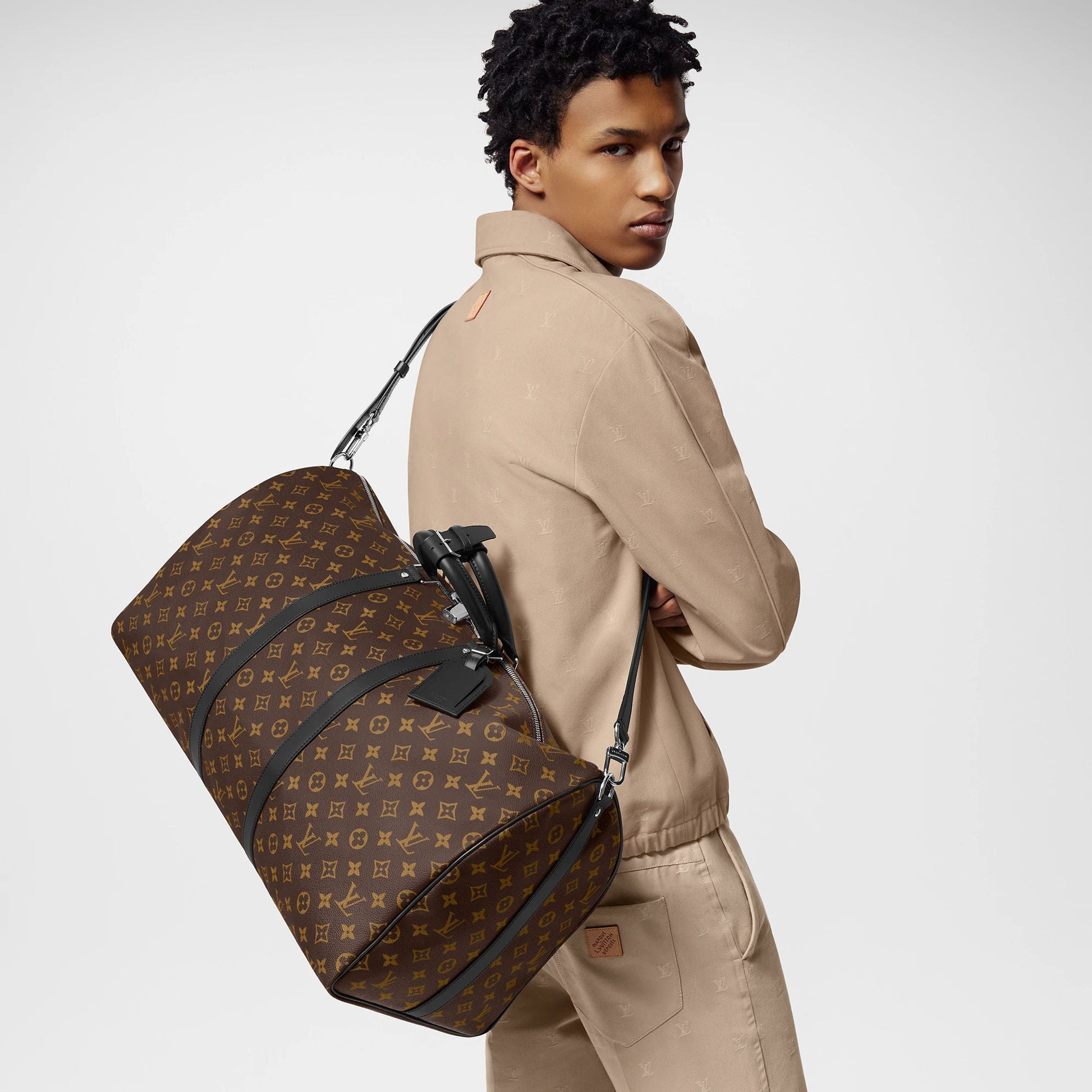Keepall Bandoulière 55 Monogram Macassar M56714